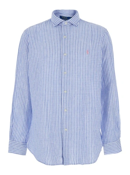 Camasa Ralph Lauren albastra din in