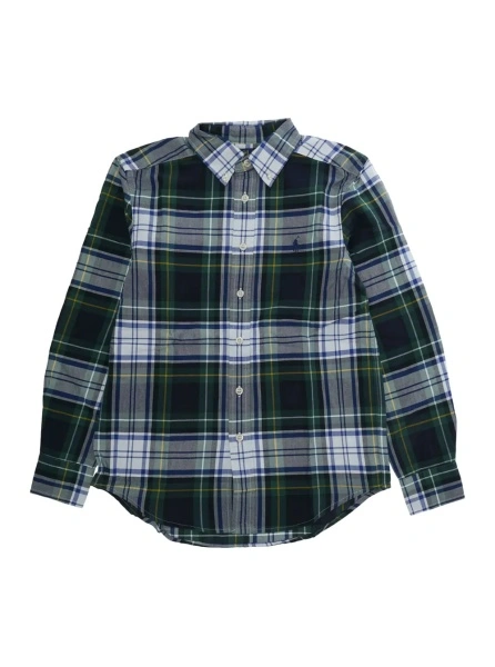 Camasa Ralph Lauren verde din bumbac