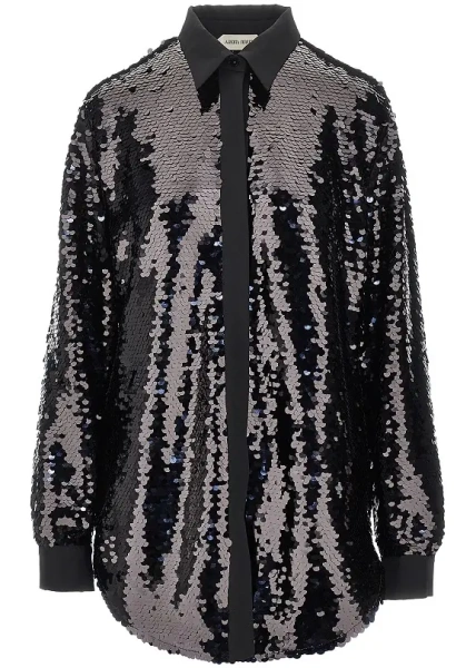 Camasa Sequinned oversized shirt
