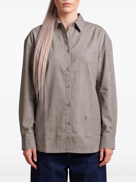 Camasa The Frankie Shop gri din lana