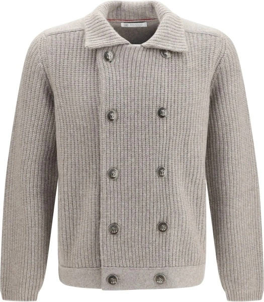 Cardigan Brunello Cucinelli multicolor din casmir