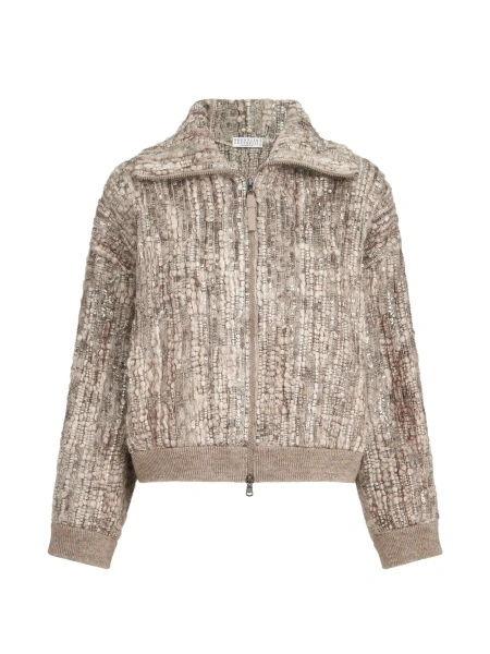 Cardigan Brunello Cucinelli neutru