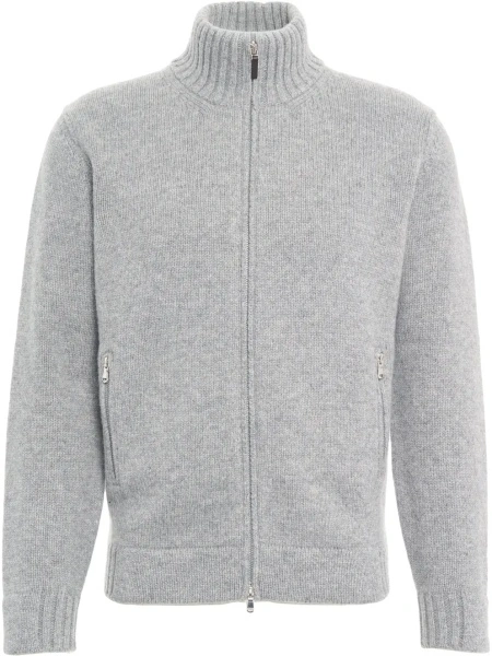 Cardigan Kangra gri din lana