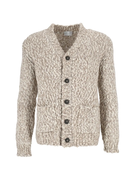 Cardigan SETTE FILI CASHMERE maro din nylon si lana alpaca