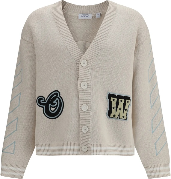 Cardigan Star Logo Diagonal Varsity Cardigan