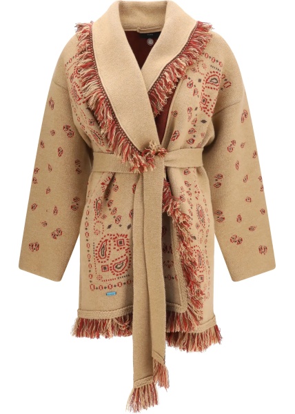 Cardigane Icon jacquard Cardigan with belt