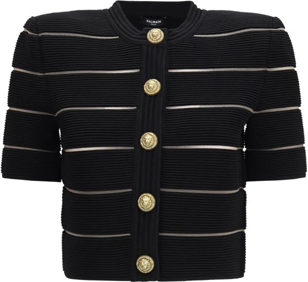Cardigane Short-sleeved buttoned Cardigan