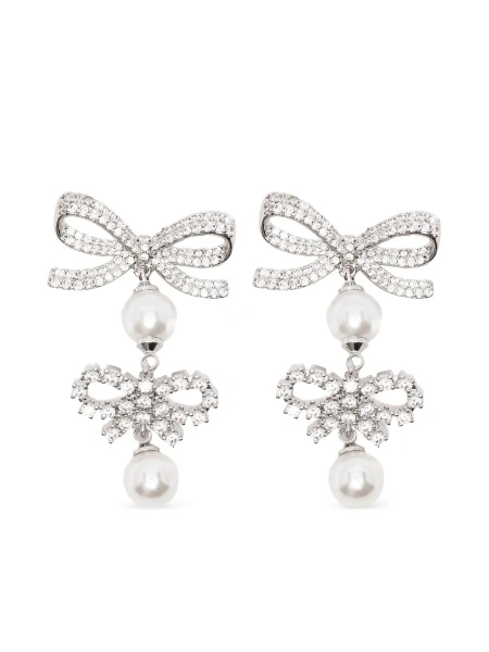 Cercei Earrings with bows and pearls