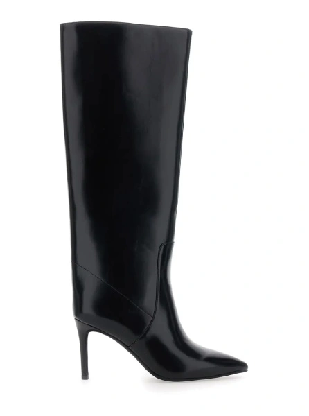 Cizme Jeffrey Campbell negre din piele 'ARSEN'