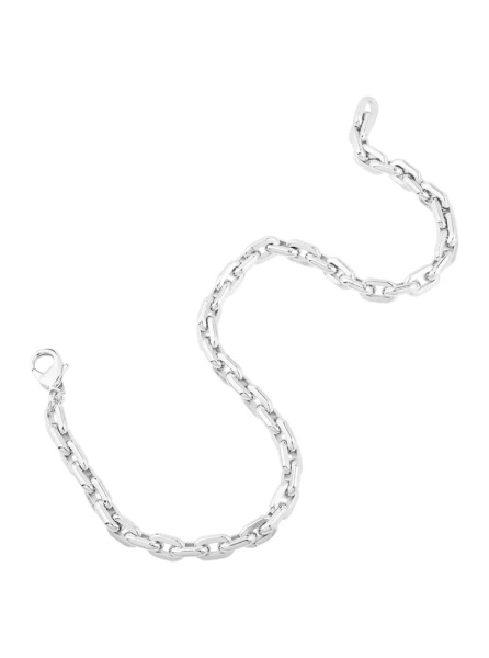 Coliere 'Lace Cindy' Silver-colored necklace with Chain Design and Claw Clasp Closure on the Back in Metal for Women