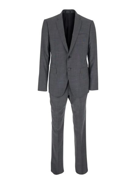Costum Black Suit with Slim Fit Jacket and Trousers