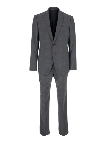 Costum Black Suit with Slim Fit Jacket and Trousers