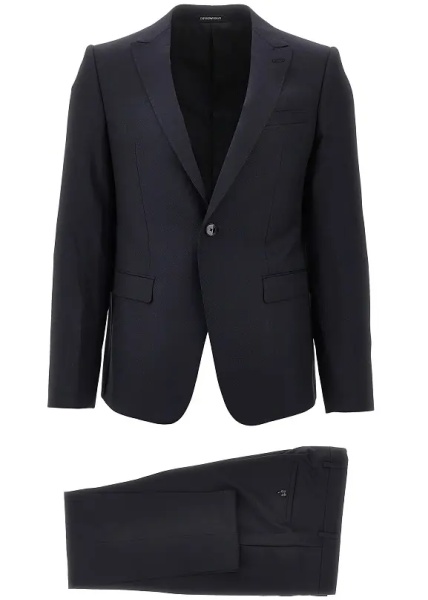 Costum Jacquard wool and silk David Line suit