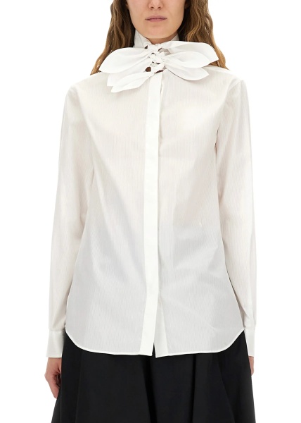 Cotton Poplin Jacquard Shirt