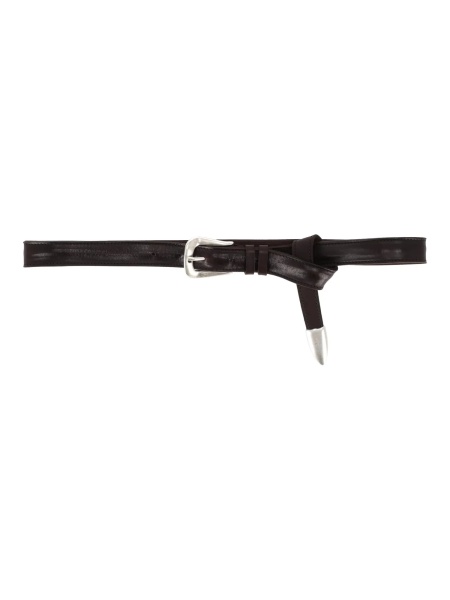 Curea BULL SOFT 2.5 CM LONG-TIP LEATHER BELT
