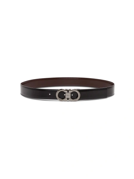 Curea Ferragamo neagra din piele
