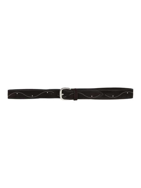 Curea Studded suede belt