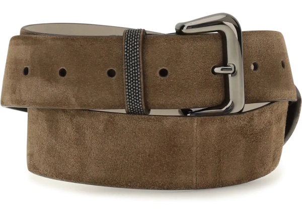 Curea Suede Belt with jewelry detail