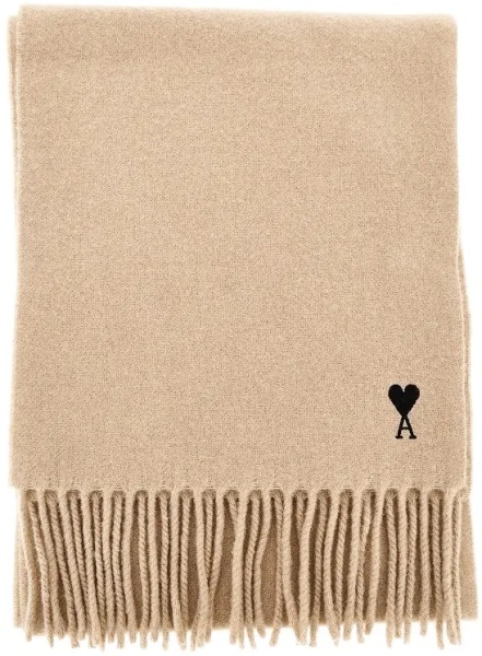 Esarfa Ami de Coeur embroidery wool scarf