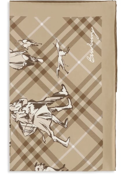 Esarfa Check silk Twill Scarf