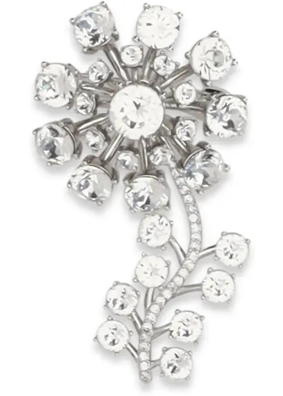 Esarfa Crystal Flower Brooch