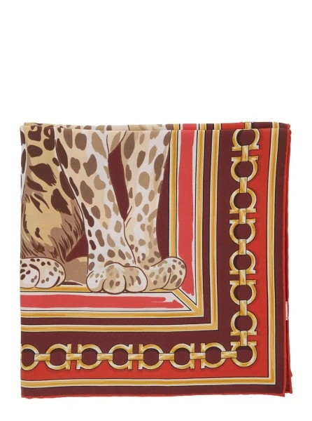 Esarfa Ferragamo multicolor din matase