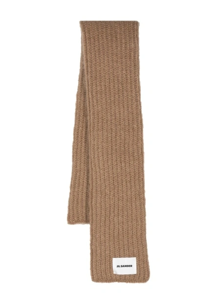 Esarfa Jil Sander maro din lana si mohair