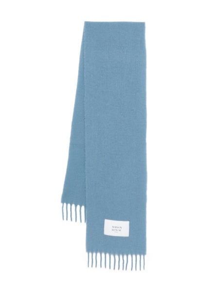 Esarfa MAISON KITSUNÉ albastra