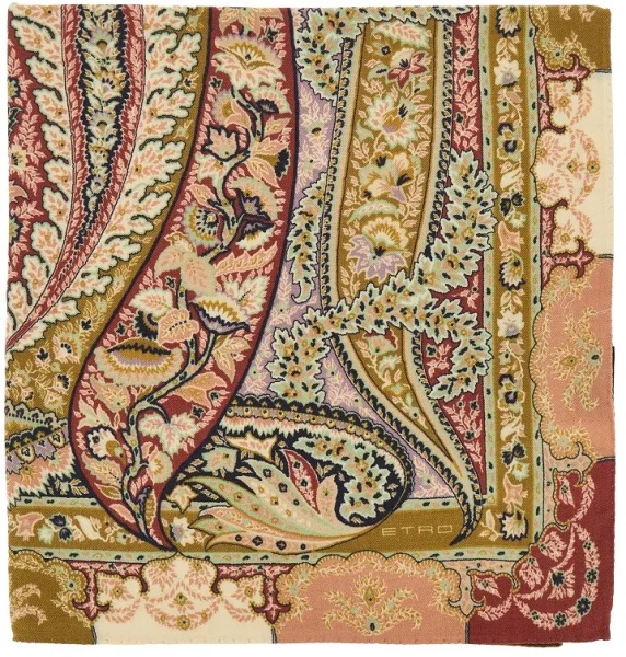 Esarfa Paisley silk and wool shawl