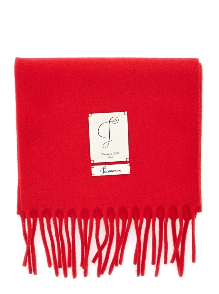 Esarfa THE HORSEBIT SCARF with 100% Virgin Wool red unisex