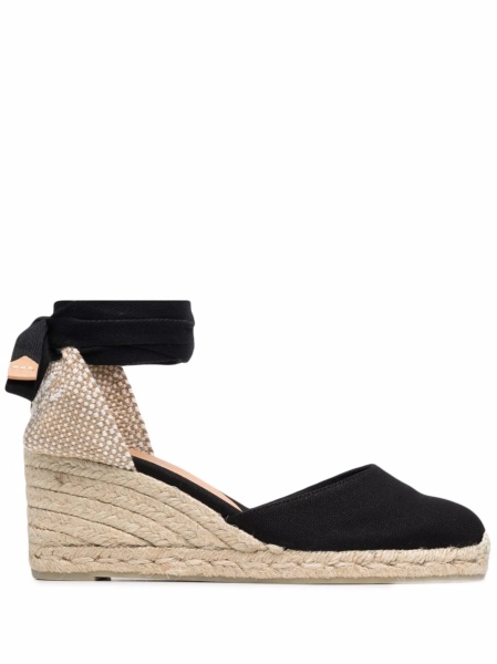 Espadrile CASTAÑER negre din material textil