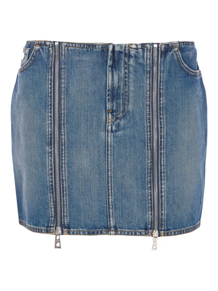 Fusta de blugi Jean Paul Gaultier albastra