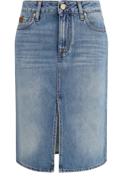 Fusta Denim midi Skirt
