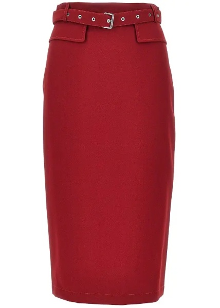 Fusta Viscose-blend crêpe skirt