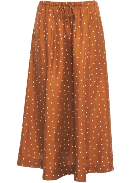 Fuste Silk midi skirt 'Sallie'