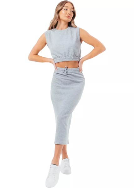 Fuste Sweat Midi Skirt Loungewear Set