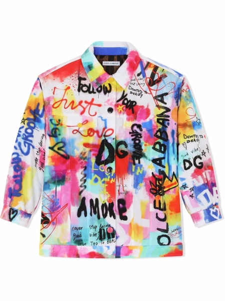 Geaca de blugi Dolce & Gabbana alba