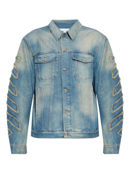 Geaca de blugi Off-White albastra