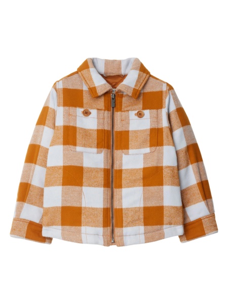 Geaca de iarna Burberry portocalie din bumbac
