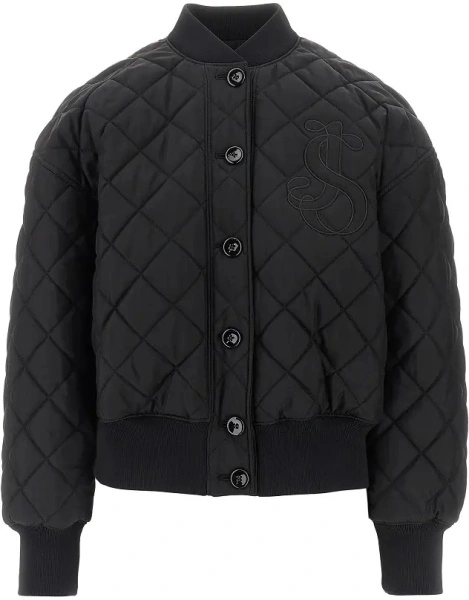 Geaca de iarna Jil Sander neagra din twill