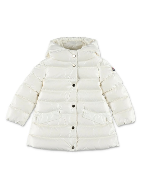 Geaca de iarna Moncler alba din poliamida