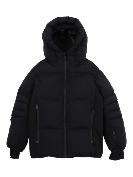 Geaca de iarna Moncler Grenoble neagra din poliamida si nylon