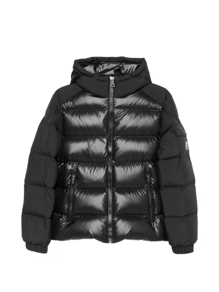 Geaca de iarna Moncler neagra din polyester