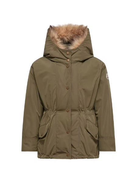 Geaca de iarna Moncler verde din polyester