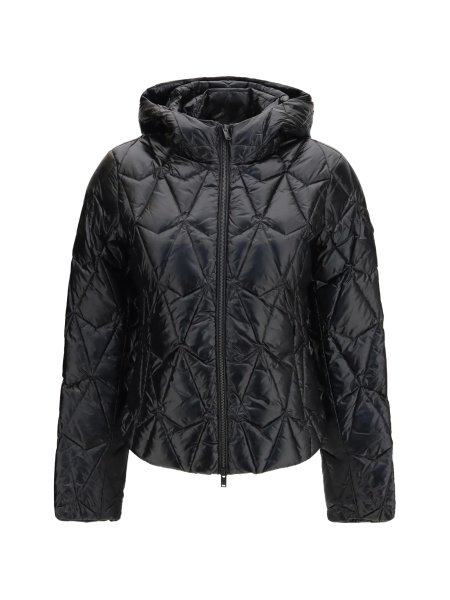 Geaca de iarna Moose Knuckles neagra din nylon