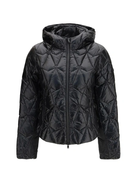 Geaca de iarna Moose Knuckles neagra din nylon