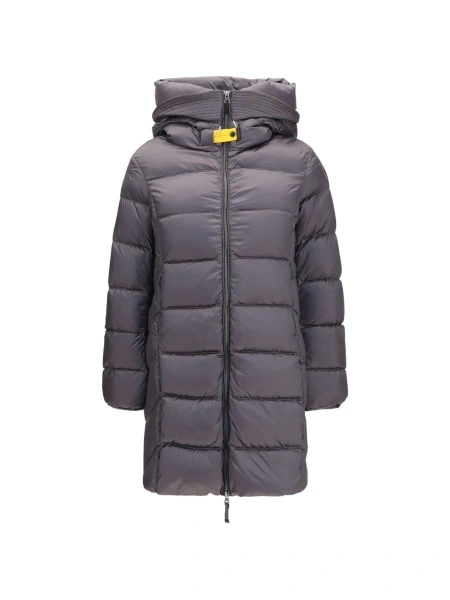 Geaca de iarna Parajumpers gri din polyester si poliamida