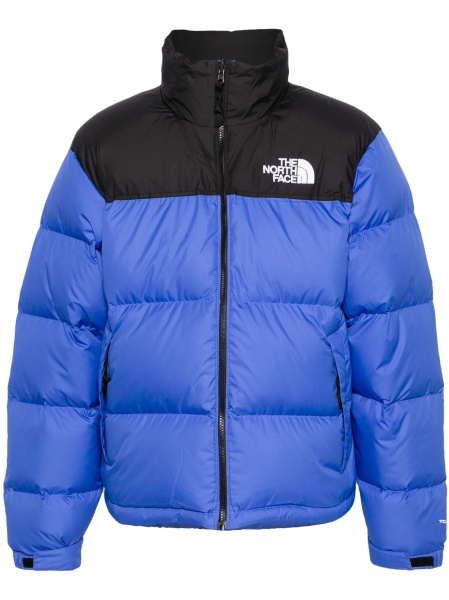 Geaca de iarna The North Face albastra din nylon si polyester