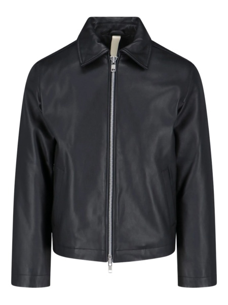 Geaca de piele SUNFLOWER neagra