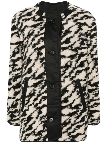 Geaca Oversize ISABEL MARANT ETOILE neagra din lana si poliester reciclat